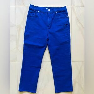 Loft Royal Blue Straight Leg Jeans Petite 8 New W/O Tags
